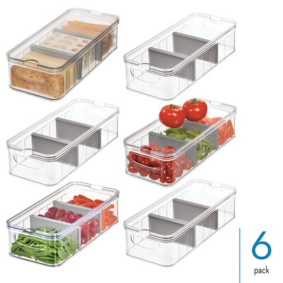 iDESIGN Plastic Organizers, Clear/Gray (27819M6)