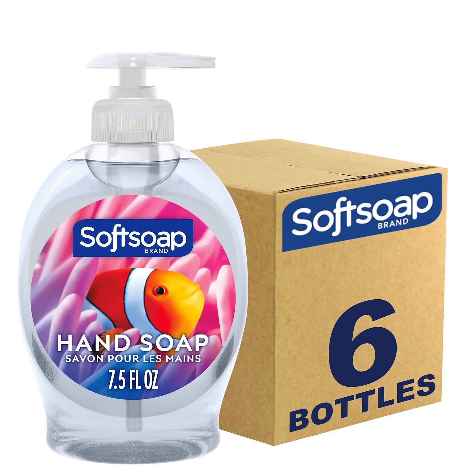 Softsoap Aquarium Series Liquid Hand Soap Pump, 7.5 oz., 6/Carton (US04966A/126800)