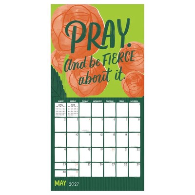 2027 TF Publishing Mahogany 12" x 12" Monthly Wall Calendar, Multicolored (27-1128)