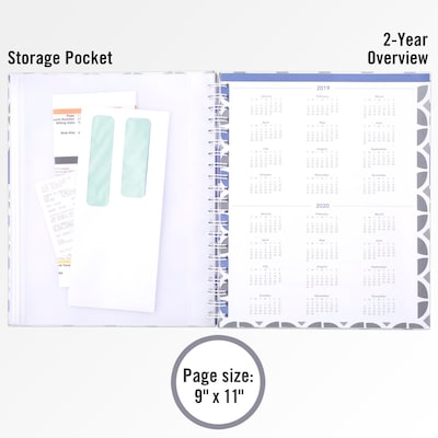 Mead Home Finances 9" x 11" Calendar Year Monthly Planner, Paperboard Cover, Multicolor (854-431)