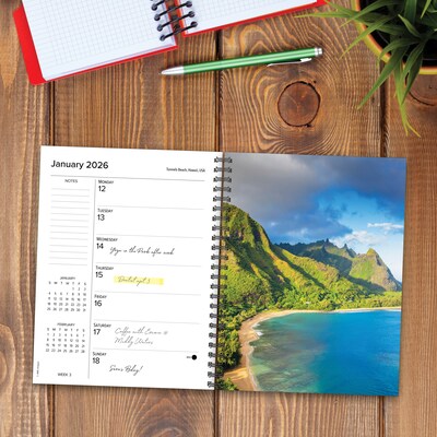 2026 Willow Creek Ah, The Beach! 6.5 x 8.5 Desk Calendar (54550)