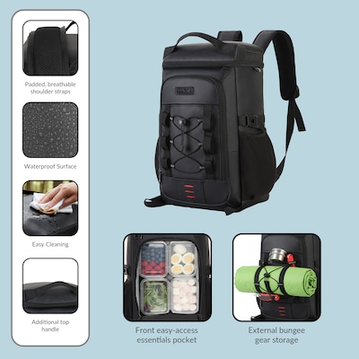 Dukap Kiva Backpack, X-Large, Black (CDKKIV18BLK)