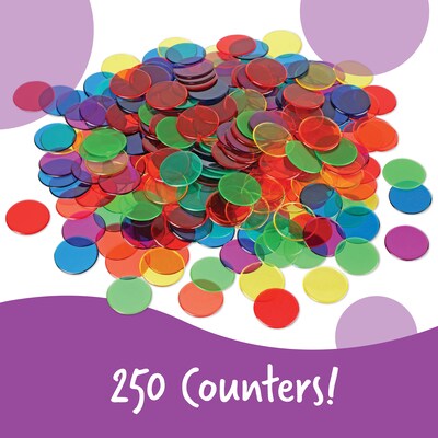 Learning Resources Transparent Counters, Set of 250 (LER0131)