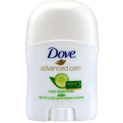 Dove Advanced Care Go Fresh Cool Essentials Antiperspirant, 0.5 oz Stick, 12 Sticks/Bag, 16 Bags/Car