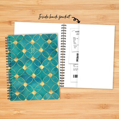 2027 Willow Creek Royal Trellis 6.5" x 8.5" Calendar Year Weekly & Monthly Standard Planner, Assorted Colors (67390)