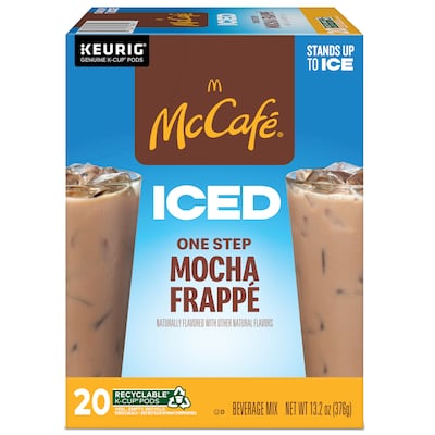 McCafe Mocha Frappe Iced Coffee Keurig® K-Cup® Pods, Medium Roast, 80/Carton (5000372394CT)