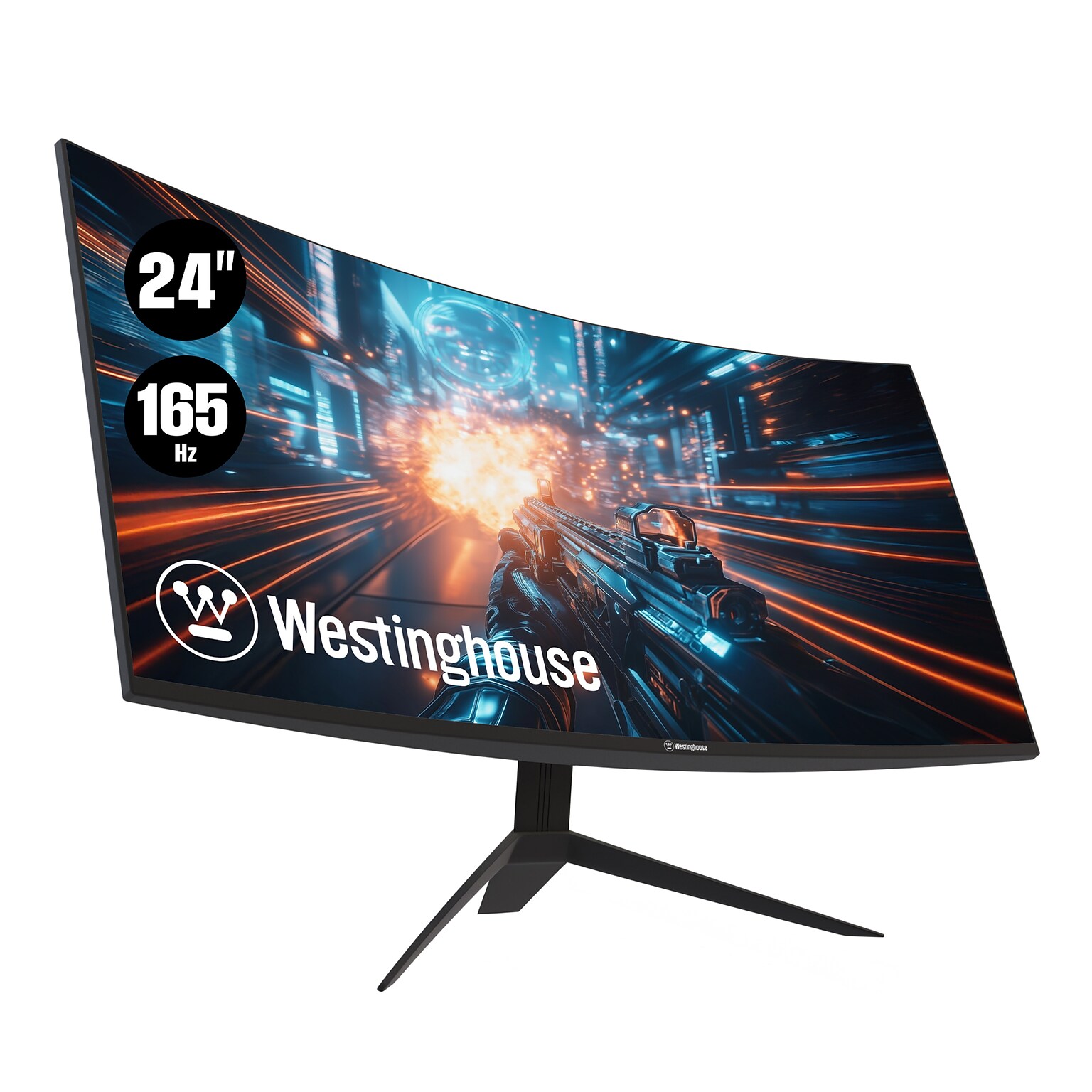 Westinghouse RX6230 24 Curved 165 Hz LED Gaming Monitor, Black (WC24RX6230)