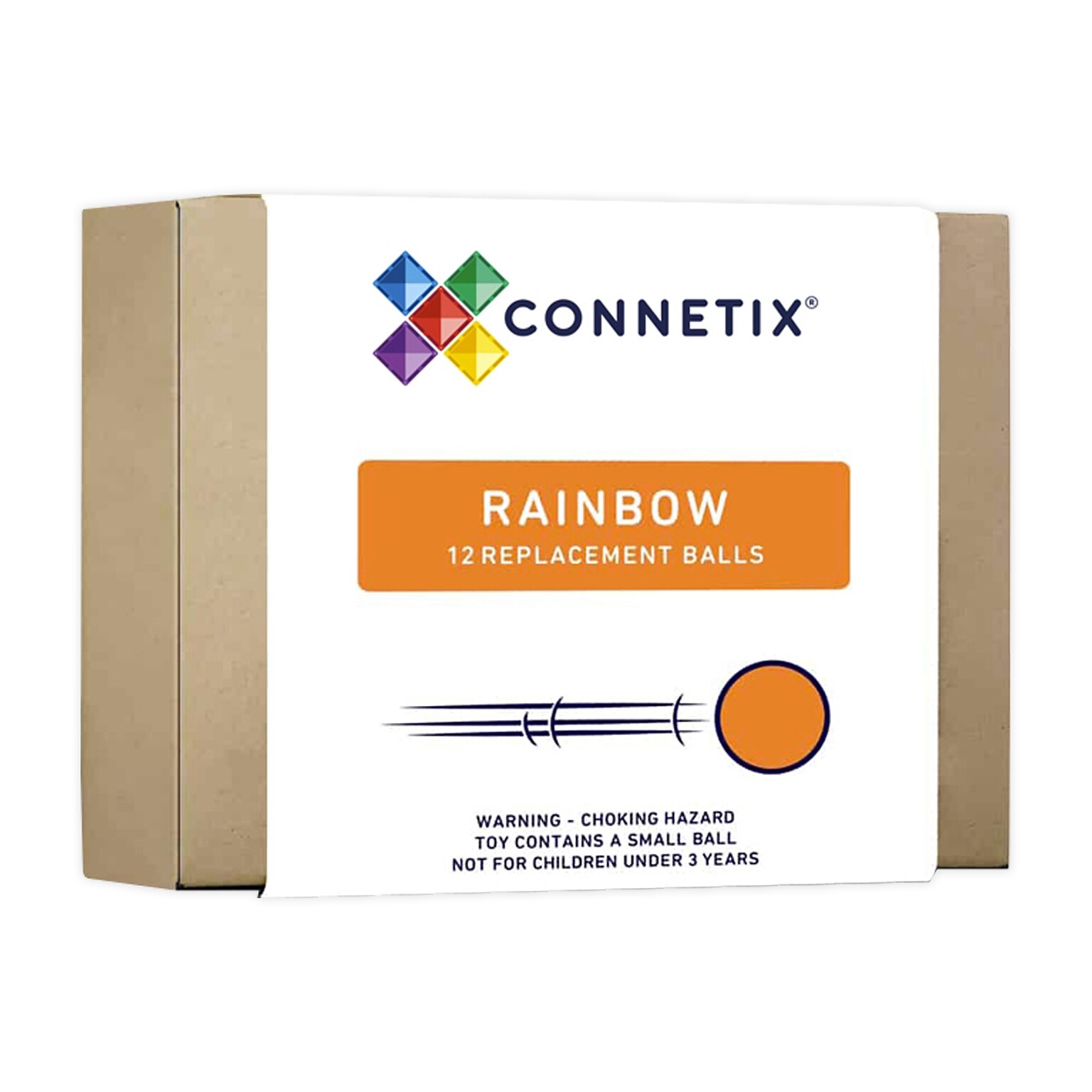 Connetix Magnetic Tiles Rainbow Ball Pack, 12 Pieces (CNTR00012BA)