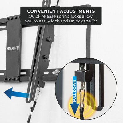 Mount-It! Tilting TV Wall Mount For 42" to 80" Screens, 110 lbs. Max. (MI-311)