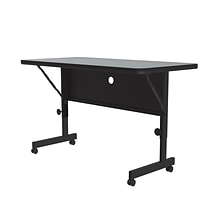 Correll Folding Table, 48x24 , Gray Granite (FT2448TF-15)
