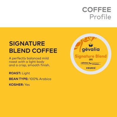 Gevalia Signature Blend Coffee Keurig® K-Cup® Pods, Light Roast, 24/Box (5305)