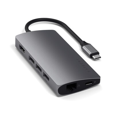 Satechi Type-C Multi-Port Adapter 4K Universal Docking Station, Space Gray (ST-TCMA2M)