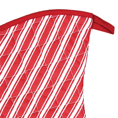 Better Houseware Striped Oven Mitt, Red (BTH1684R)
