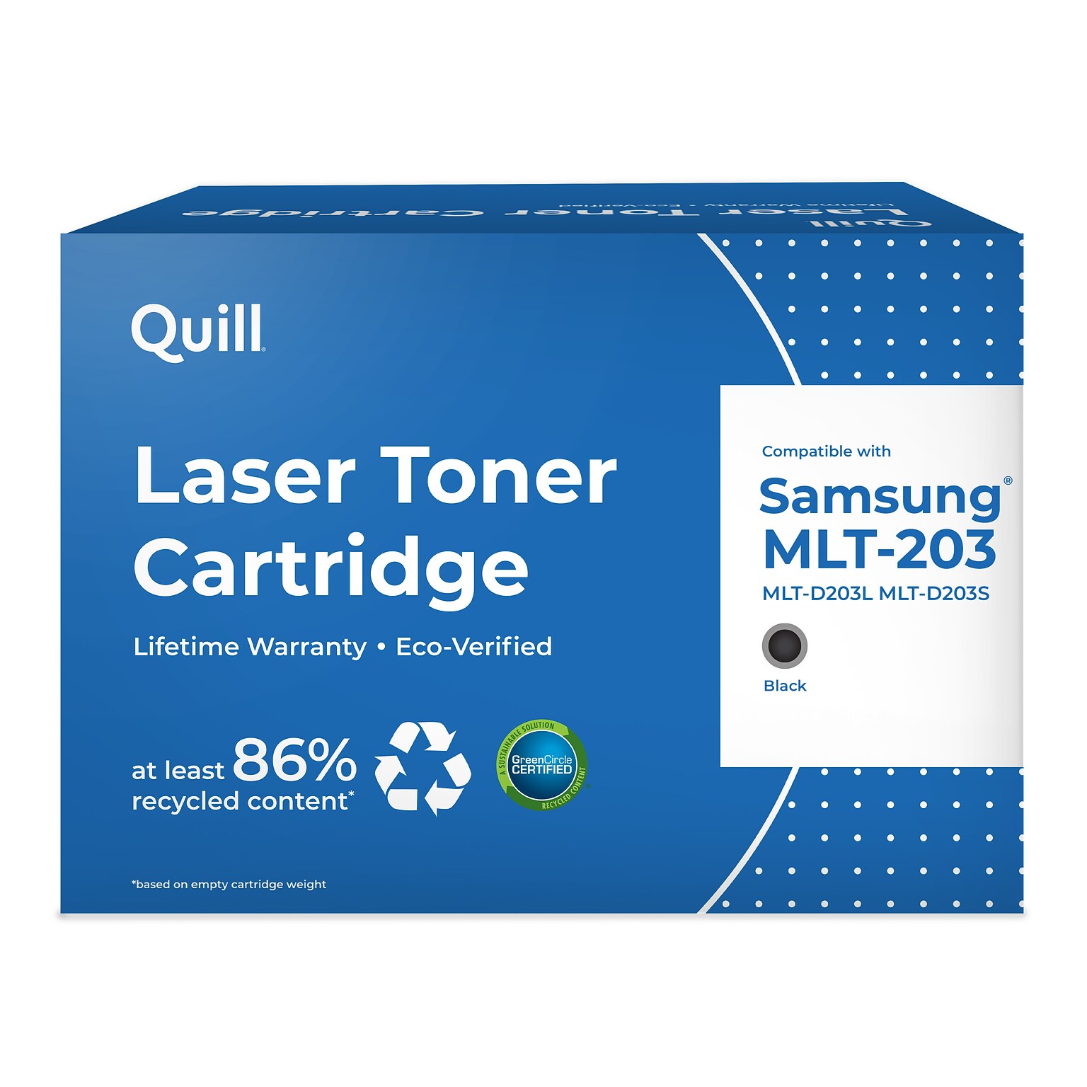 Quill Brand® Remanufactured Black High Yield Toner Cartridge Replacement for Samsung MLT-203 (MLT-D203L/MLT-D203S)