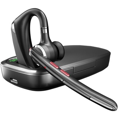 Delton 95X Wireless Noise Canceling MS Team Bluetooth Mono Headset & Charging Case, Black (DHB95X)