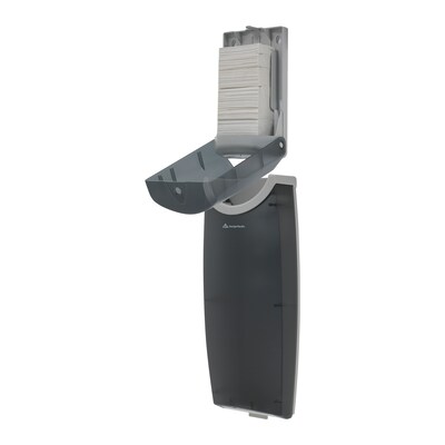 GP Safe-T-Gard™ Translucent Smoke Door Tissue Dispenser and Trash Receptacle, 6.600"W x 4.000"D x 11.000"H