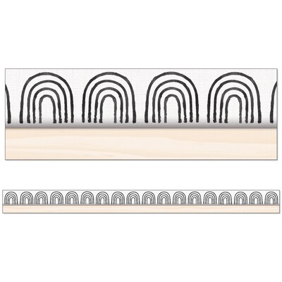 Happily Ever Elementary Creatively Inspired Straight Borders, 3 x 3, Rainbow, 6/Bundle (CD-108502-6)
