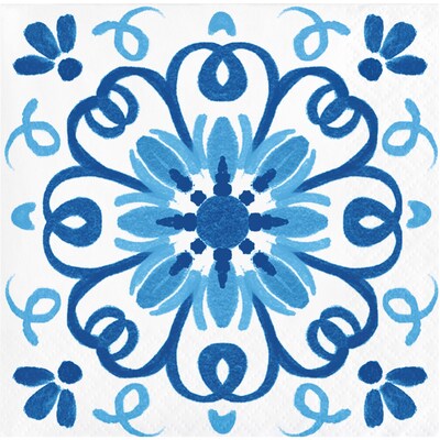 Creative Converting Blue Willow Party Tableware Kit, Blue/White, 49/Pack (DTC9508E2A)
