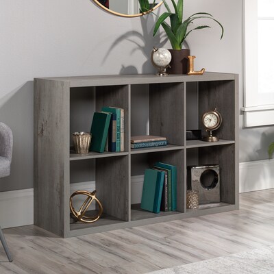 Sauder Select 44"H 6-Shelf Cube Organizer, Mystic Oak (431285)