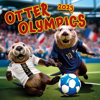 2025 BrownTrout Otter Olympics 12 x 12 Monthly Wall Calendar (9781975482961)