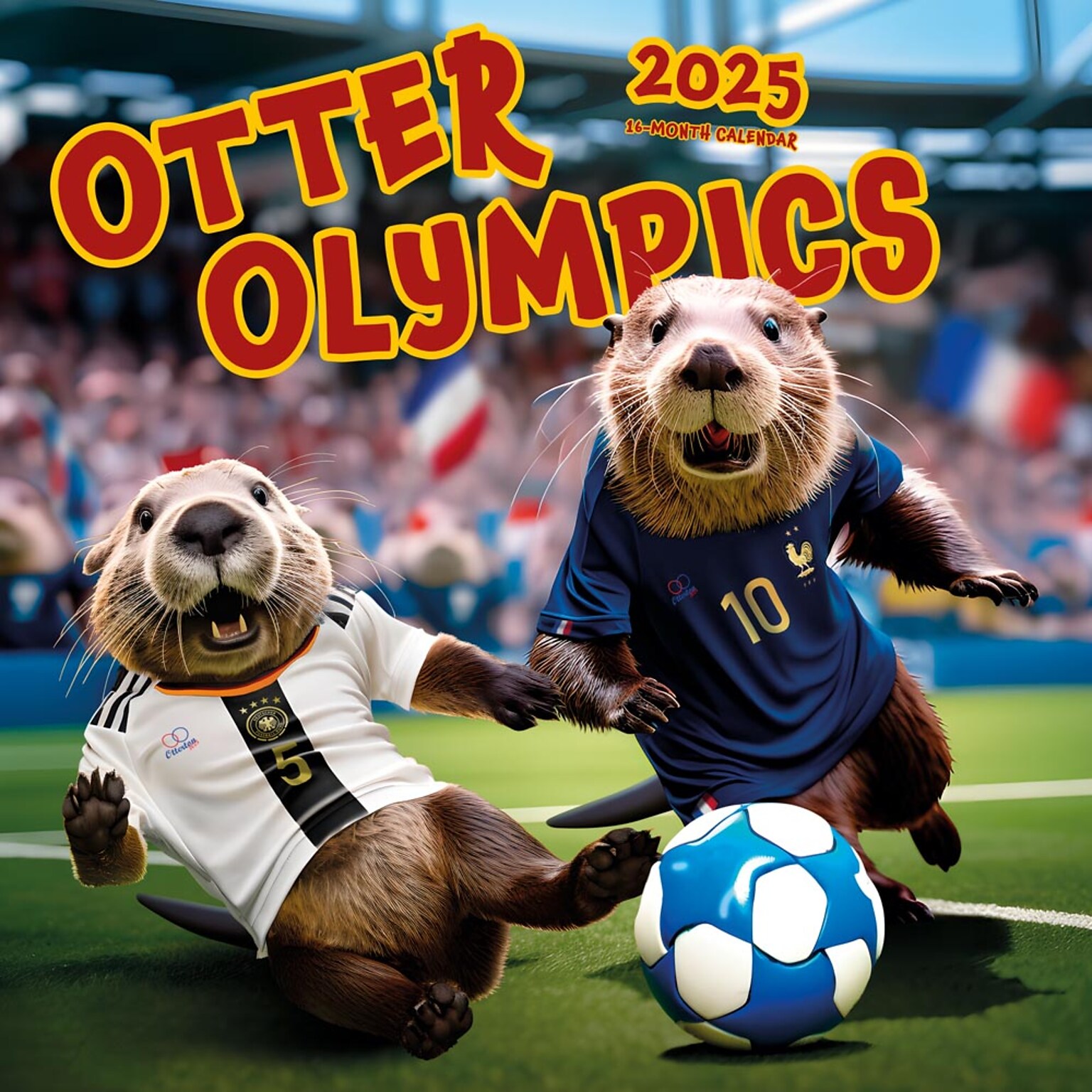 2025 BrownTrout Otter Olympics 12 x 12 Monthly Wall Calendar (9781975482961)