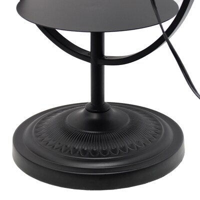 Lalia Home 61.4" Modern Elegance Floor Lamp with Built-In Side Table, Black (LHF-5057-BK)