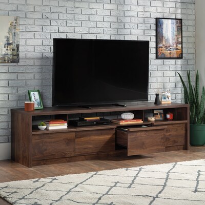 Sauder Harvey Park Credenza TV Stand, Screens up to 86, Grand Walnut (433787)