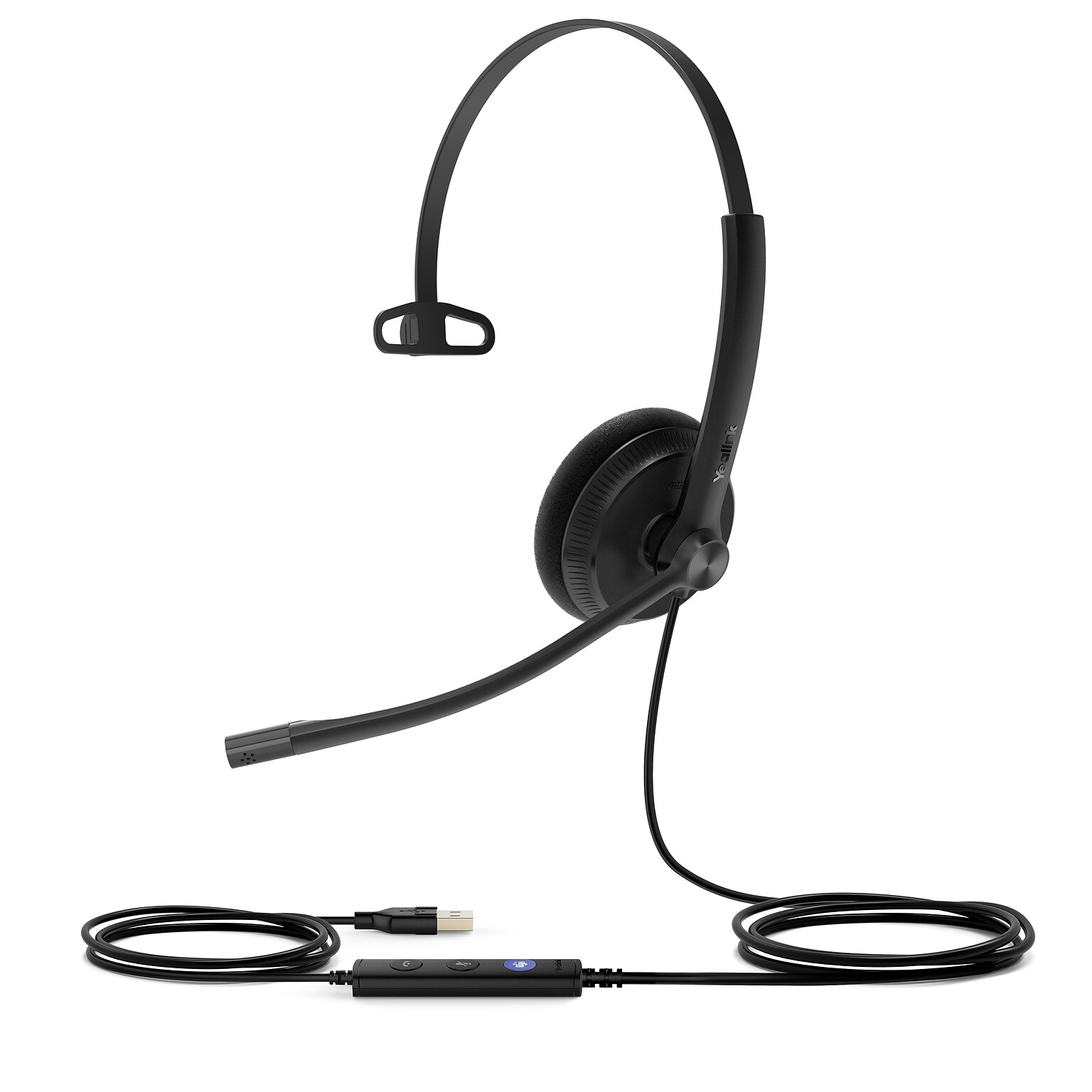 YeaLink UH34 Lite Noise Canceling Mono On-Ear Headset, MT Certified (1308046)