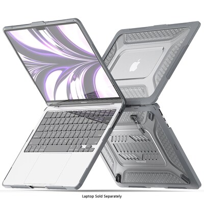 SaharaCase Raider Ultra-Duty Series 13.6" Laptop Case with Stand, Shock Absorbing, Storm Gray (LT00066)