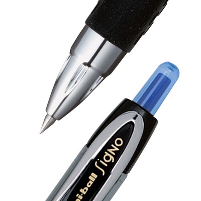 uniball 207 Retractable Gel Pens, Ultra Micro Point, 0.38mm, Blue Ink, 12/Pack (1790923)