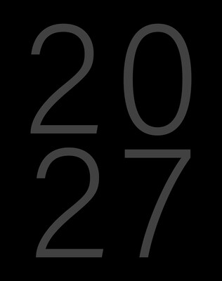 2027 Willow Creek Black 7.5 x 9.5 Monthly Desk Calendar, Assorted Colors (66379)