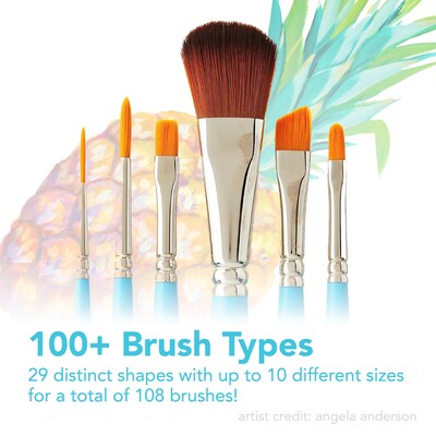 Princeton Select Artiste Mixed Media Synthetic Brush Set No. 12, 3/Set, 2 Sets/Bundle (PBXP3750SET112-2)