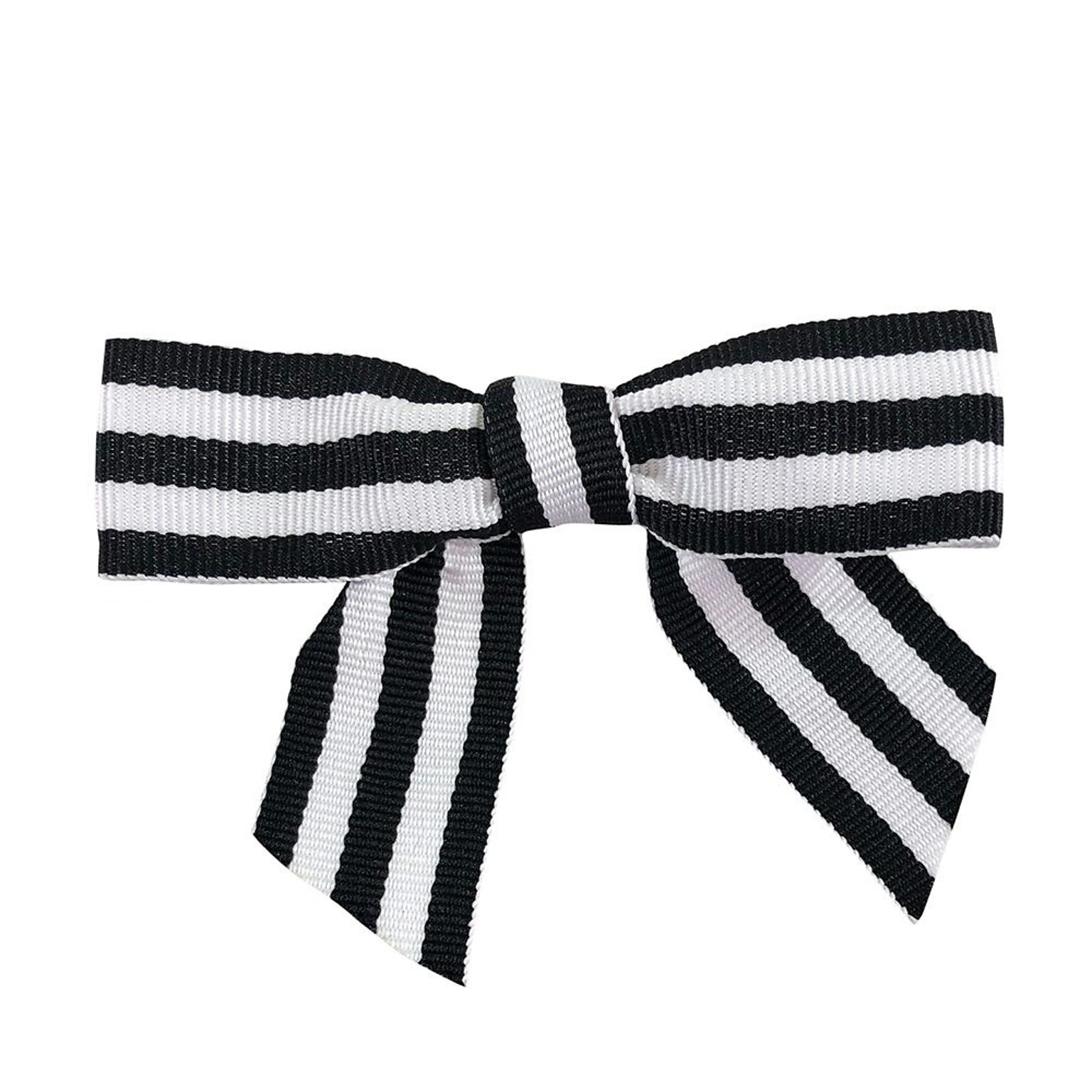 JAM Paper Grosgrain Bows, Black/White, 100/pack (52640349316)