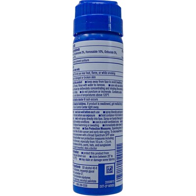 Coppertone Sport SPF50 Aerosol Sunscreen, 1.6 oz Travel Size Can, 10 Cans/Bag, 12 Bags/Carton