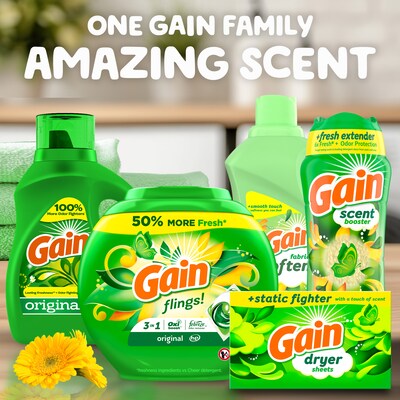 Gain Liquid Fabric Softener, 190 Loads, 140 oz. (10067)