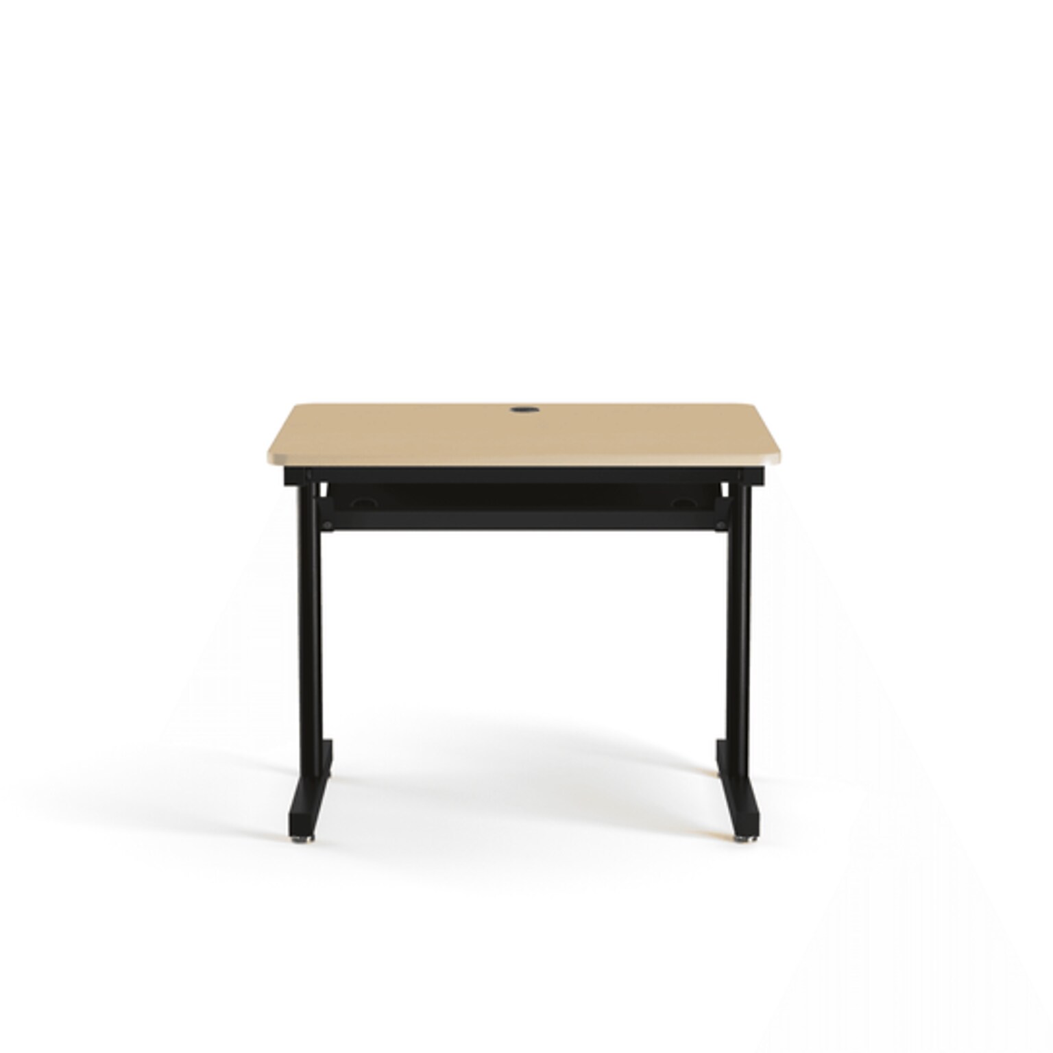 VersaDesk 36W Basic Computer Table, Maple/Black (BCT3630-BM)