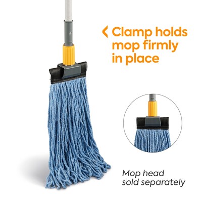 Coastwide Professional™ 60" Clamp Style Fiberglass Wet Mop Handle, Plastic Head (CW61062-CC)