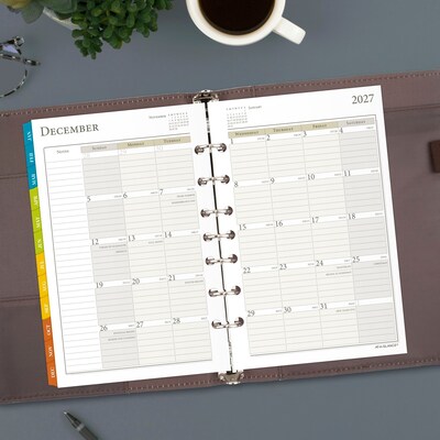 2027 AT-A-GLANCE Zenscapes 8.5" x 5.5" Weekly & Monthly Planner Refill Pages (281-285Y-27)