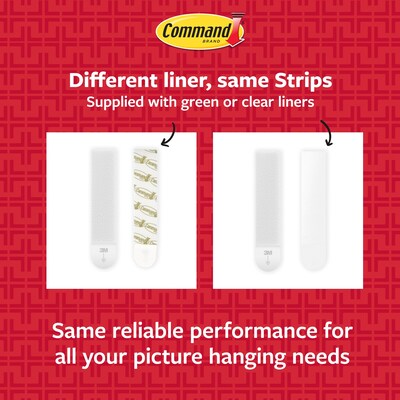 Command Large Hanging Strips, 16 lb., White, 120/Pack (17206-S120NA)
