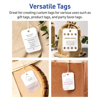 Avery 2" x 3"  Blank Price & Merchandise Tags, White, 200/Carton (95317-GWT25)