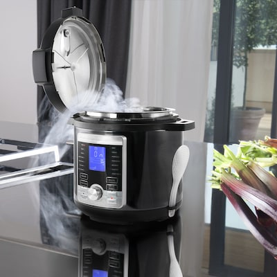 MegaChef 6-Quart Digital Electric Pressure Cooker, Silver (937111967M)