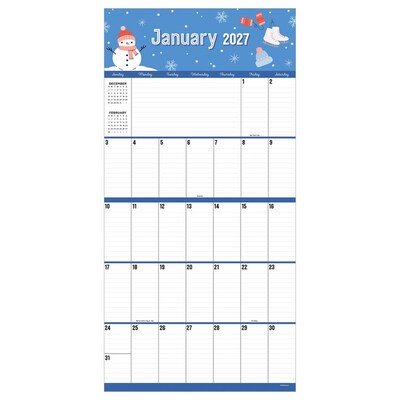 2027 TF Publishing Festive Holiday Themes 12 x 12 Monthly Wall Calendar, Multicolored (27-1146)