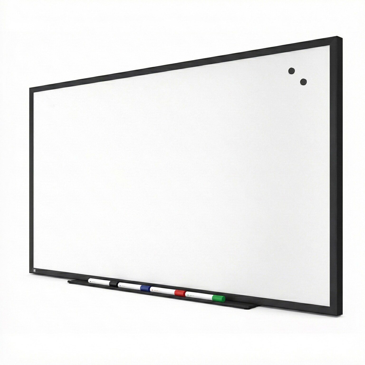 TRU RED™ Magnetic Steel Dry Erase Board, Black Frame, 5 x 3 (TR61182)