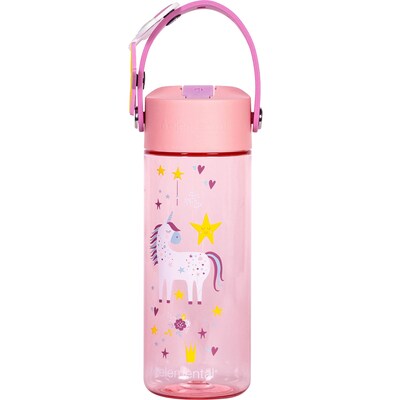 Elemental Splash Charm Plastic Water Bottle, 18 oz., Unicorn (EMLETR18UD32C)