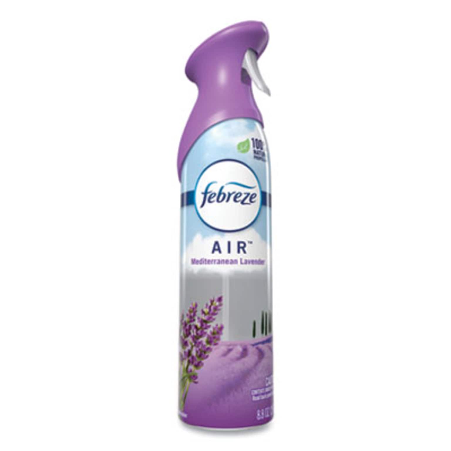 Febreze Odor-Eliminating Air Freshener Aerosol, Mediterranean Lavender Scent, 8.8 oz. (96254)