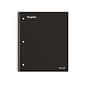 Staples Premium 1-Subject Notebook, 8.5" x 11", College Ruled, 100 Sheets, Black (ST20950D)