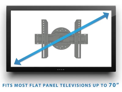 Mount-It! Full 360-Degree Rotation TV Mount, 110 lbs. Max. (MI-1246F)