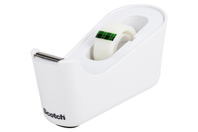 Scotch C18 Desktop Dispenser, 1 Core, White (C18-W)