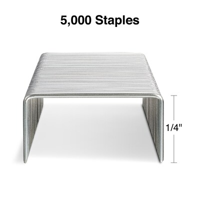 Staples Standard Staples, 1/4" Leg Length, 5000 /Box (TR58090)
