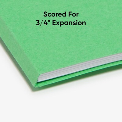 Smead Recycled File Folder, 1/3-Cut Tab, Letter Size, Green, 100/Box (12143)